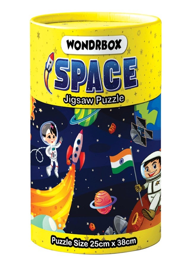 WONDRBOX 60 pcs Space Jigsaw Puzzle Birthday Party Favor and Return Gifts for Kids Ages 5 6 7 8 9 10 11 12 Year Old Boys and Girls - Image 1